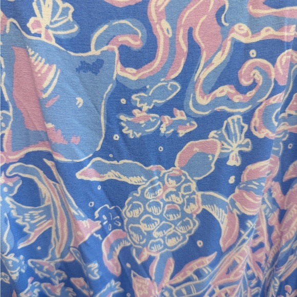 Blue and Pink Patterned Sleeveless Dress/romper Lily Pulitzer - Picture 2 of 3